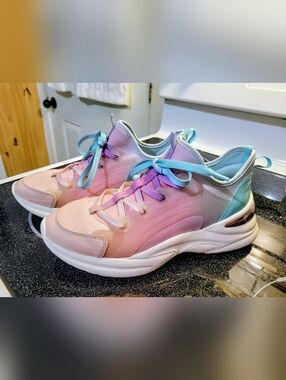 ALDO Pastel Ombre Sneakers in Pink, Lavender & Mint